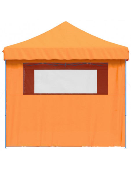 Tendone per Feste Pieghevole Pop-Up con 4 Pareti Arancione