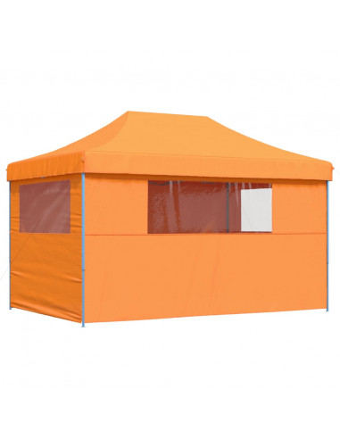 Tendone per Feste Pieghevole Pop-Up con 4 Pareti Arancione