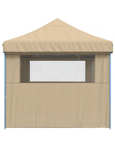 Tendone per Feste Pieghevole Pop-Up con 3 Pareti Beige