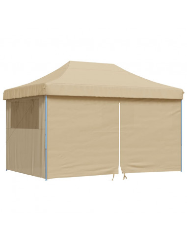 Tendone per Feste Pieghevole Pop-Up con 4 Pareti Beige