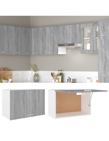 Mobile Pensile Grigio Sonoma 60x31x40 cm in Legno Multistrato