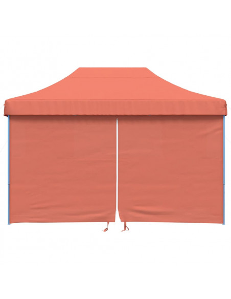 Tendone per Feste Pieghevole Pop-Up con 4 Pareti Terracotta