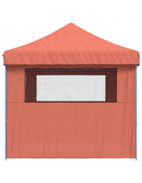 Tendone per Feste Pieghevole Pop-Up con 4 Pareti Terracotta
