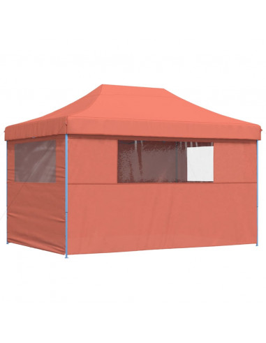 Tendone per Feste Pieghevole Pop-Up con 4 Pareti Terracotta