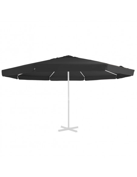 Telo di Ricambio per Tenda da Sole Nero 500 cm