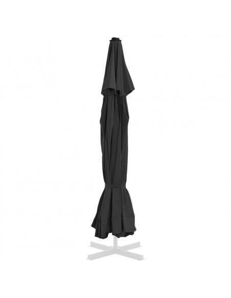 Telo di Ricambio per Tenda da Sole Nero 500 cm