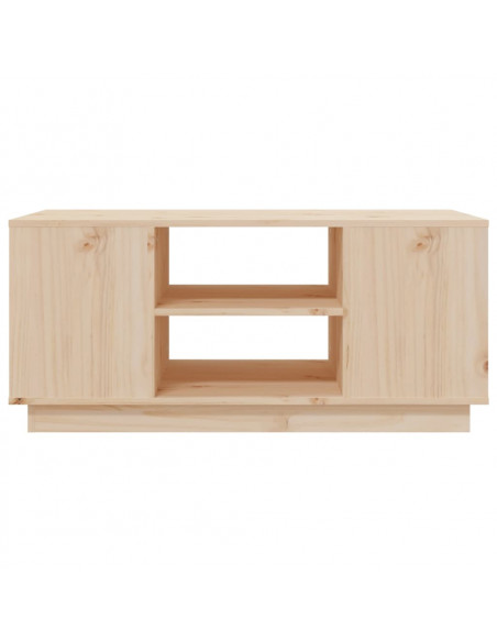 Tavolino da Salotto 90x49x40,5 cm in Legno Massello di Pino