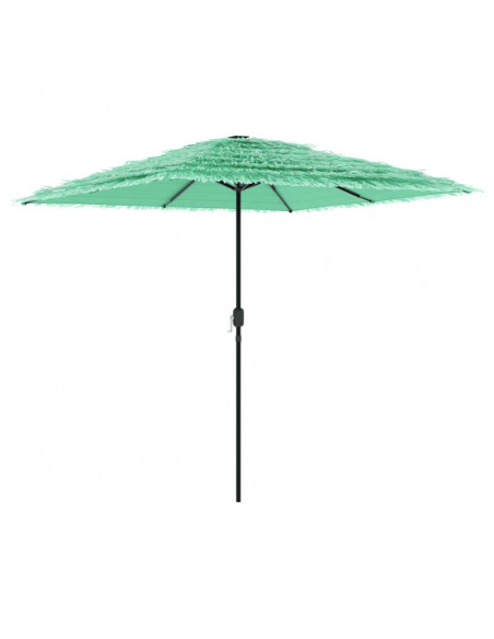 Ombrellone Giardino con Palo in Acciaio Verde 248x248x248 cm