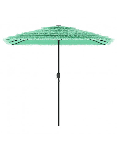 Ombrellone Giardino con Palo in Acciaio Verde 248x248x248 cm