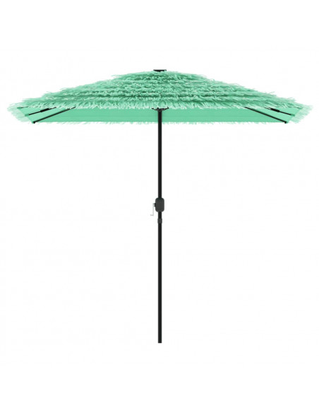 Ombrellone Giardino con Palo in Acciaio Verde 248x248x248 cm