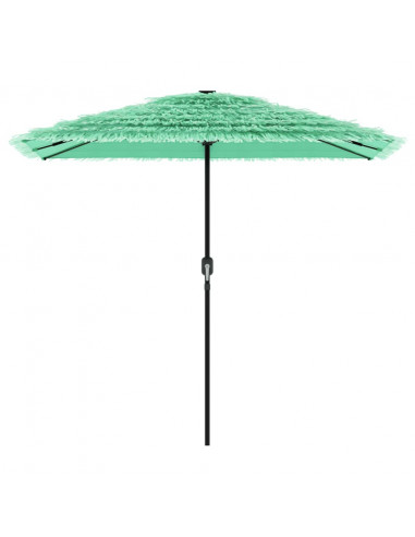 Ombrellone Giardino con Palo in Acciaio Verde 248x248x248 cm