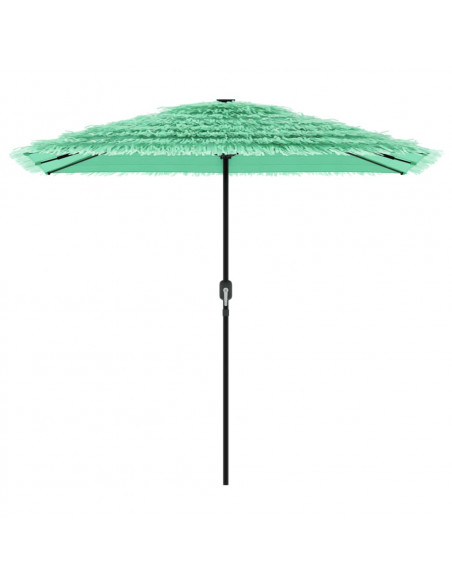 Ombrellone Giardino con Palo in Acciaio Verde 248x248x248 cm