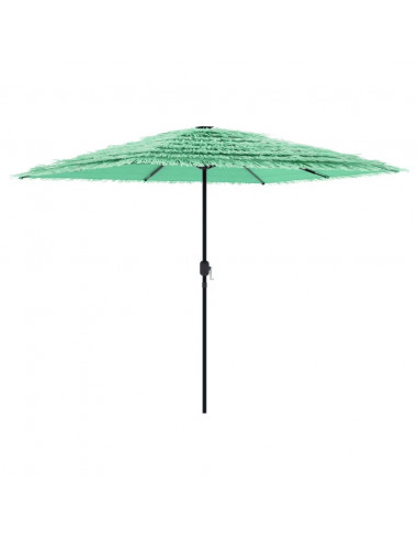 Ombrellone Giardino con Palo in Acciaio Verde 248x248x248 cm