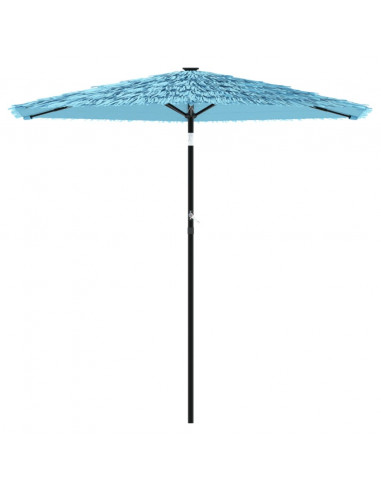 Ombrellone Giardino con Palo in Acciaio Blu 223x223x213 cm