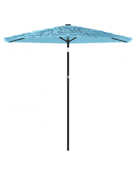 Ombrellone Giardino con Palo in Acciaio Blu 223x223x213 cm