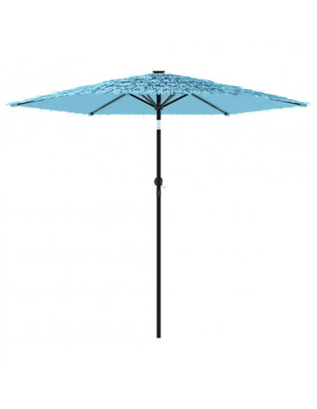 Ombrellone Giardino con Palo in Acciaio Blu 223x223x213 cm