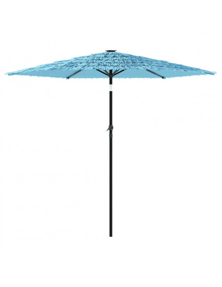 Ombrellone Giardino con Palo in Acciaio Blu 223x223x213 cm