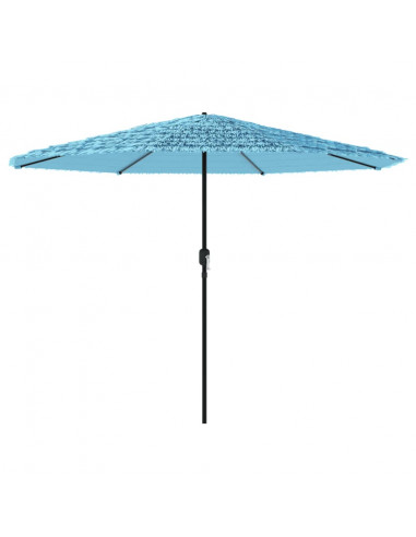 Ombrellone Giardino con Palo in Acciaio Blu 324x324x247 cm