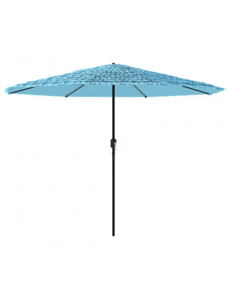 Ombrellone Giardino con Palo in Acciaio Blu 324x324x247 cm