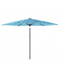 Ombrellone Giardino con Palo in Acciaio Blu 288x288x225 cm 2