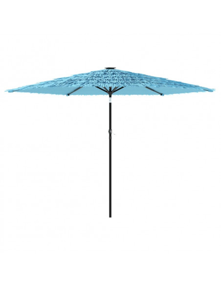 Ombrellone Giardino con Palo in Acciaio Blu 288x288x225 cm