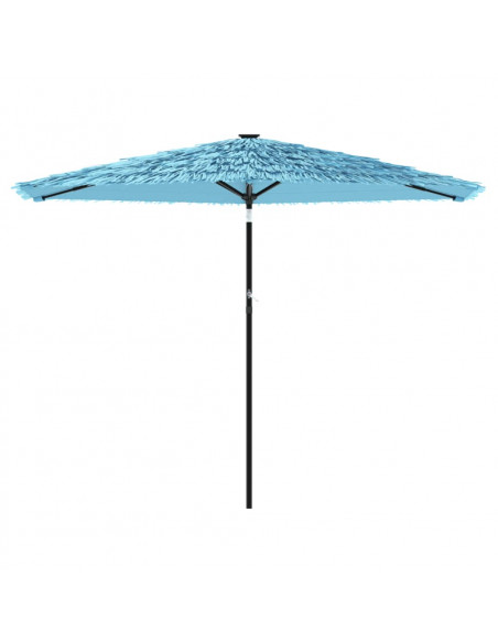 Ombrellone Giardino con Palo in Acciaio Blu 288x288x225 cm