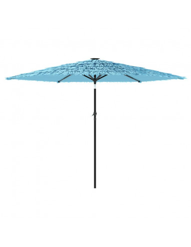 Ombrellone Giardino con Palo in Acciaio Blu 288x288x225 cm