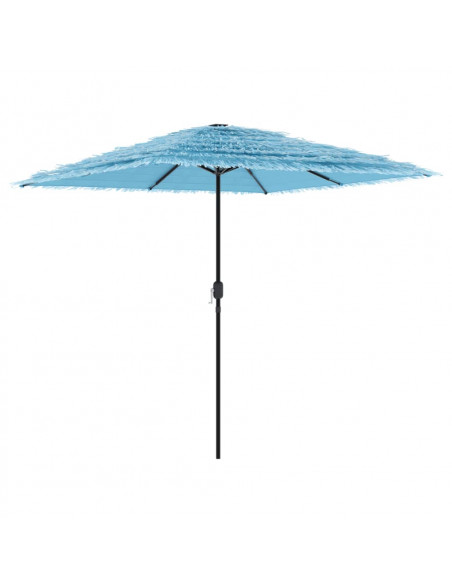 Ombrellone Giardino con Palo in Acciaio Blu 248x248x248 cm