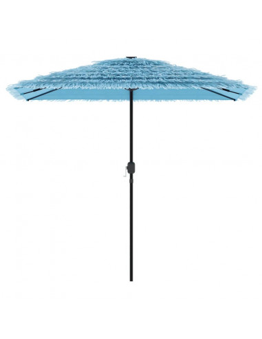 Ombrellone Giardino con Palo in Acciaio Blu 248x248x248 cm