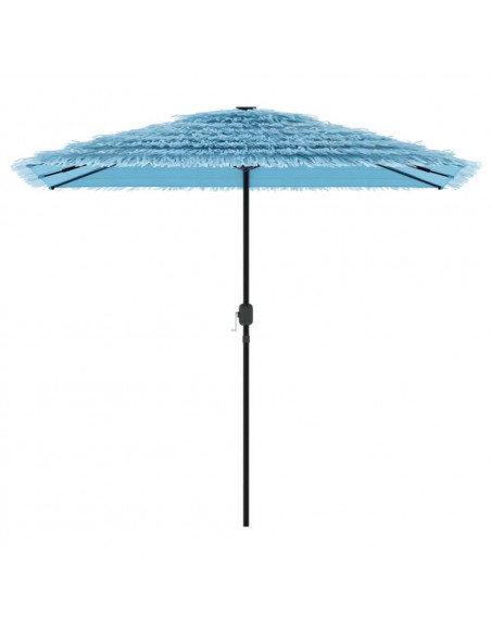 Ombrellone Giardino con Palo in Acciaio Blu 248x248x248 cm