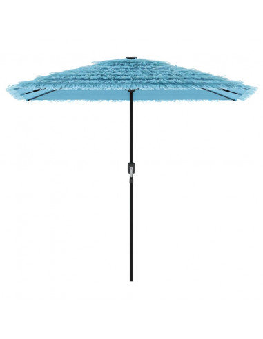 Ombrellone Giardino con Palo in Acciaio Blu 248x248x248 cm