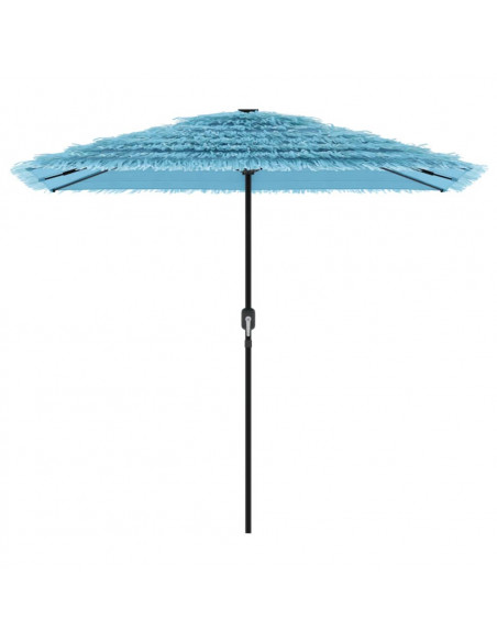 Ombrellone Giardino con Palo in Acciaio Blu 248x248x248 cm