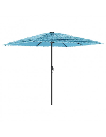 Ombrellone Giardino con Palo in Acciaio Blu 248x248x248 cm