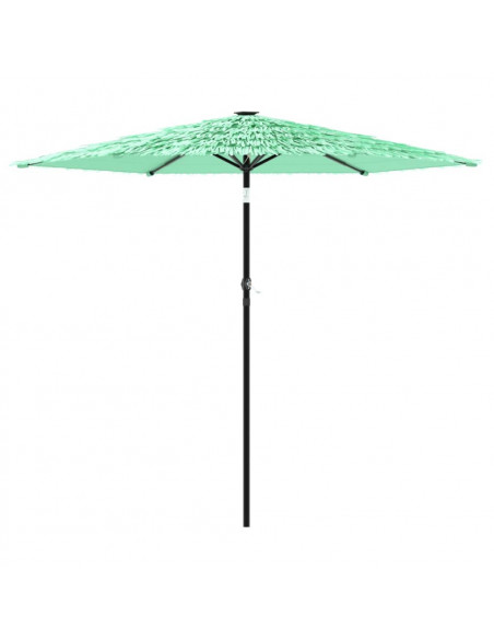 Ombrellone Giardino con Palo in Acciaio Verde 223x223x213 cm