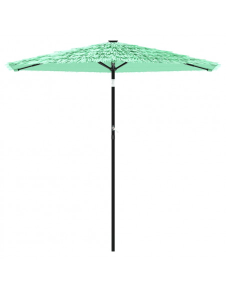 Ombrellone Giardino con Palo in Acciaio Verde 223x223x213 cm