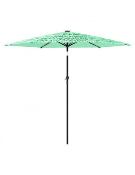 Ombrellone Giardino con Palo in Acciaio Verde 223x223x213 cm