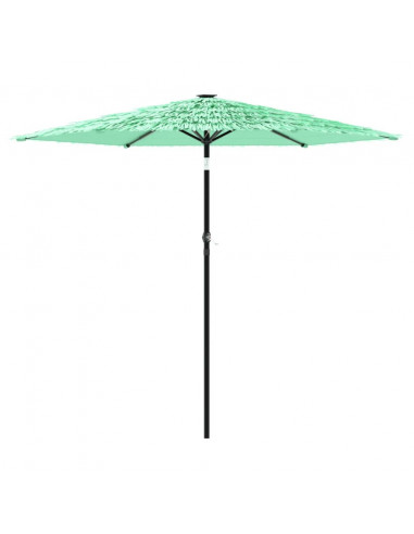 Ombrellone da Giardino con Palo in Acciaio Verde 268x268x226 cm