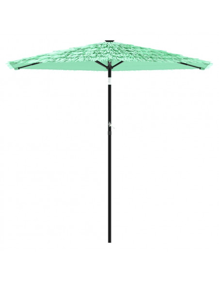 Ombrellone da Giardino con Palo in Acciaio Verde 268x268x226 cm