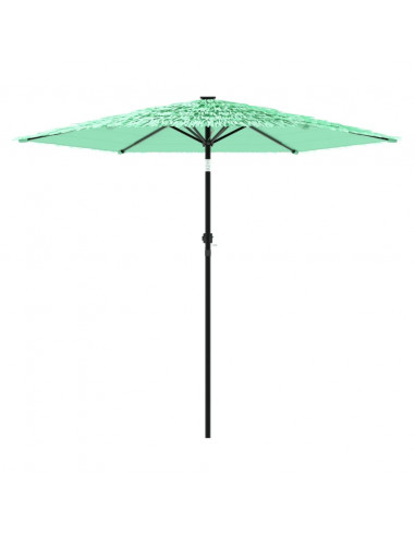 Ombrellone da Giardino con Palo in Acciaio Verde 268x268x226 cm