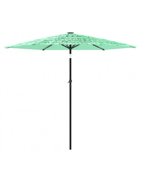 Ombrellone da Giardino con Palo in Acciaio Verde 268x268x226 cm
