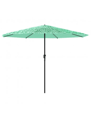 Ombrellone Giardino con Palo in Acciaio Verde 324x324x247 cm
