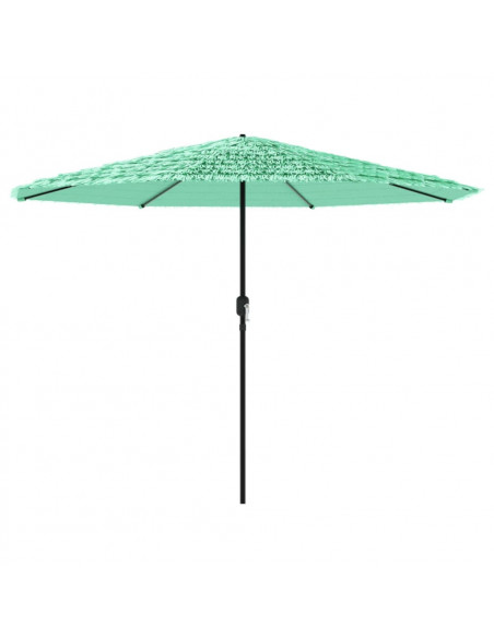 Ombrellone Giardino con Palo in Acciaio Verde 324x324x247 cm