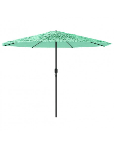 Ombrellone Giardino con Palo in Acciaio Verde 324x324x247 cm