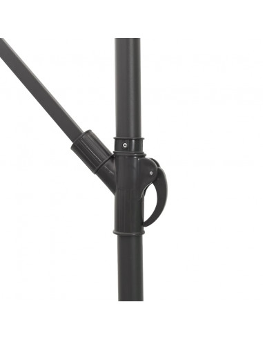 Ombrellone Giardino con Palo in Acciaio Blu 246x246x230 cm