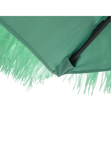 Ombrellone da Giardino con Palo in Acciaio Verde 269x269x235 cm