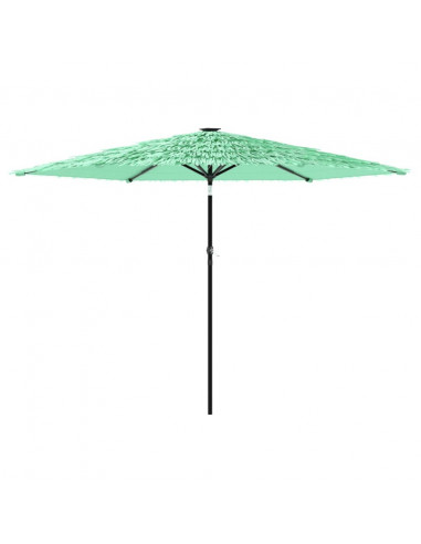 Ombrellone da Giardino con Palo in Acciaio Verde 288x288x225 cm