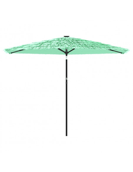 Ombrellone da Giardino con Palo in Acciaio Verde 288x288x225 cm