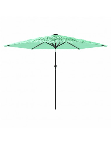 Ombrellone da Giardino con Palo in Acciaio Verde 288x288x225 cm