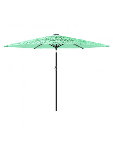 Ombrellone da Giardino con Palo in Acciaio Verde 288x288x225 cm