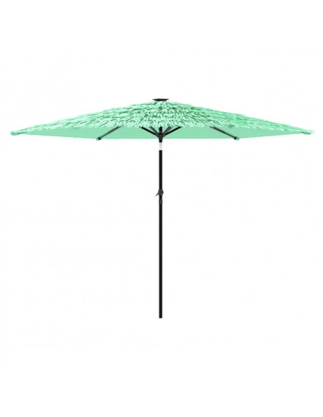 Ombrellone da Giardino con Palo in Acciaio Verde 288x288x225 cm